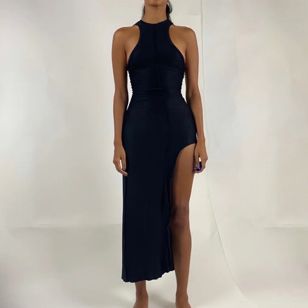 Racer back high slit dress - Picture 3 of 4